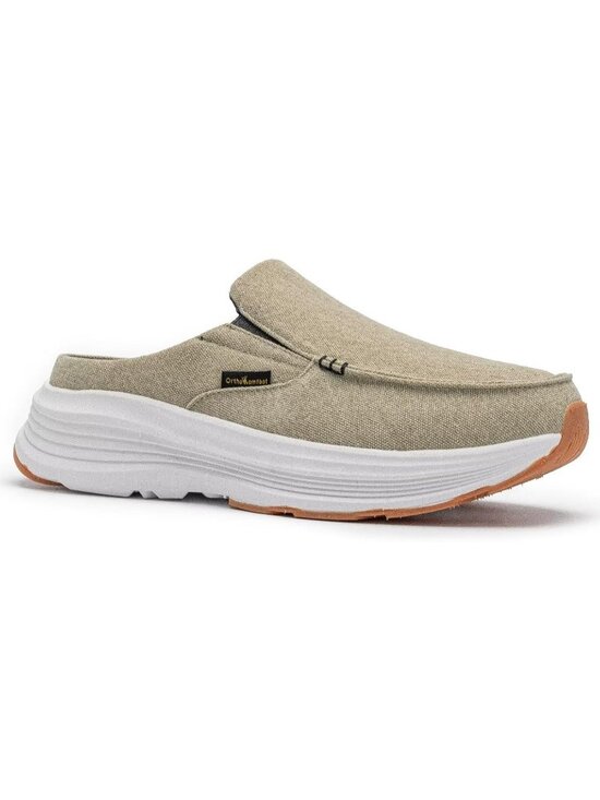 OrthoComfoot Men\'s Khaki Rubber Slip On Loafer Comfortable Non-Slip Casual Shoes main image 4